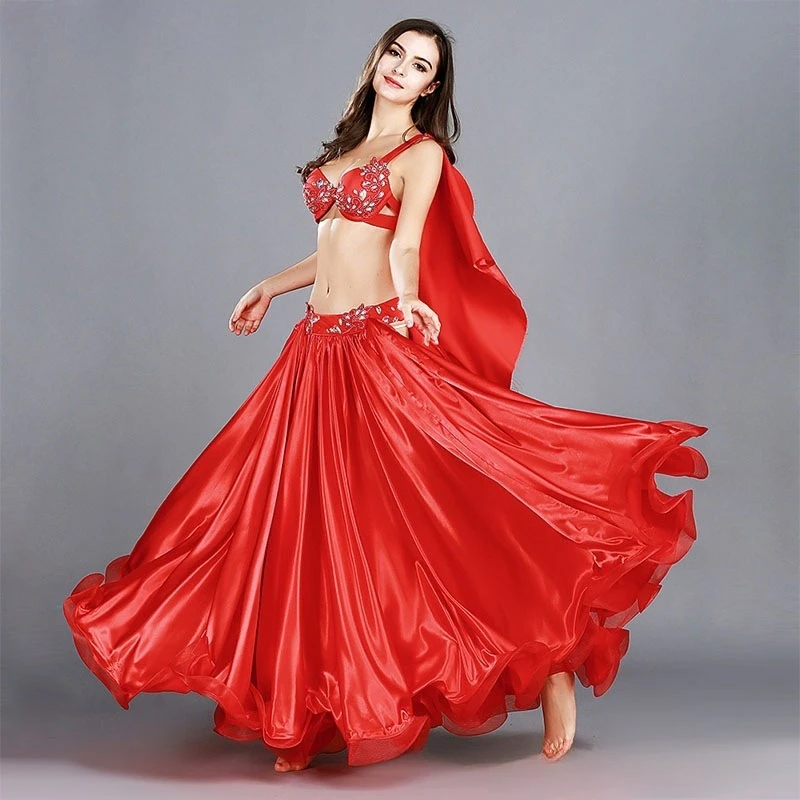 Dostosowane stroje do tańca brzucha damskie długie spódnice seksowne sukienki do występów stroje do tańca orientalnego biustonosz do tańca brzucha