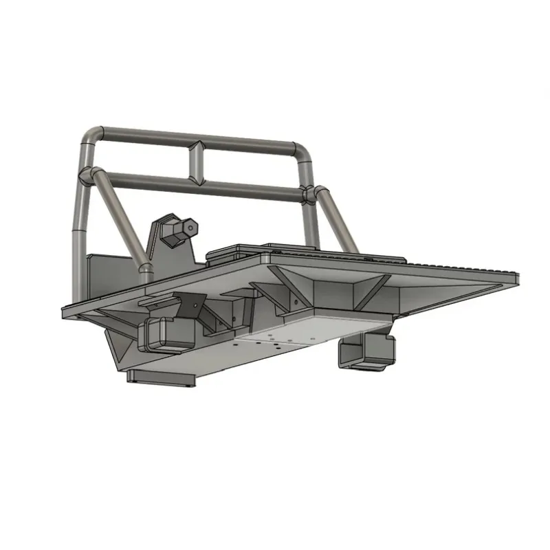 For CROSSRC EMO NT4 1/10 Scale RC Crawler Upgrade Kit Unimog Flatbed Cargo Box with Protective Roll Cage Quick Installation