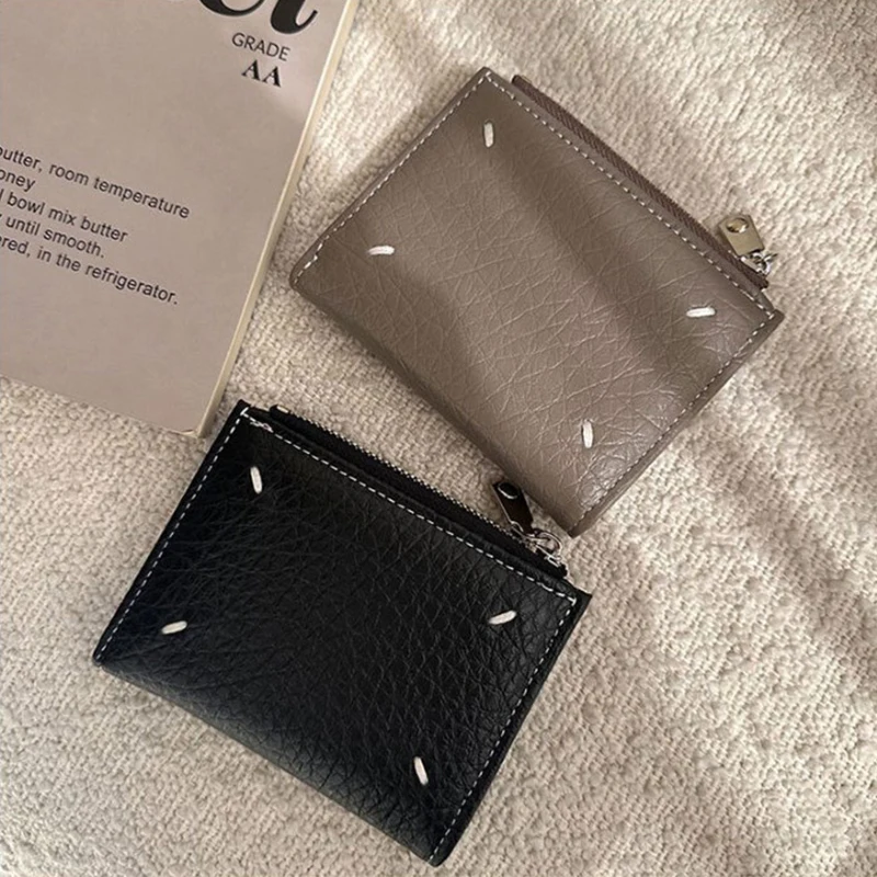 New Arrival Vintage Card Holder Men Leather Credit Card Holder Small Wallet Money Bag ID Card Case Mini Purse For Male