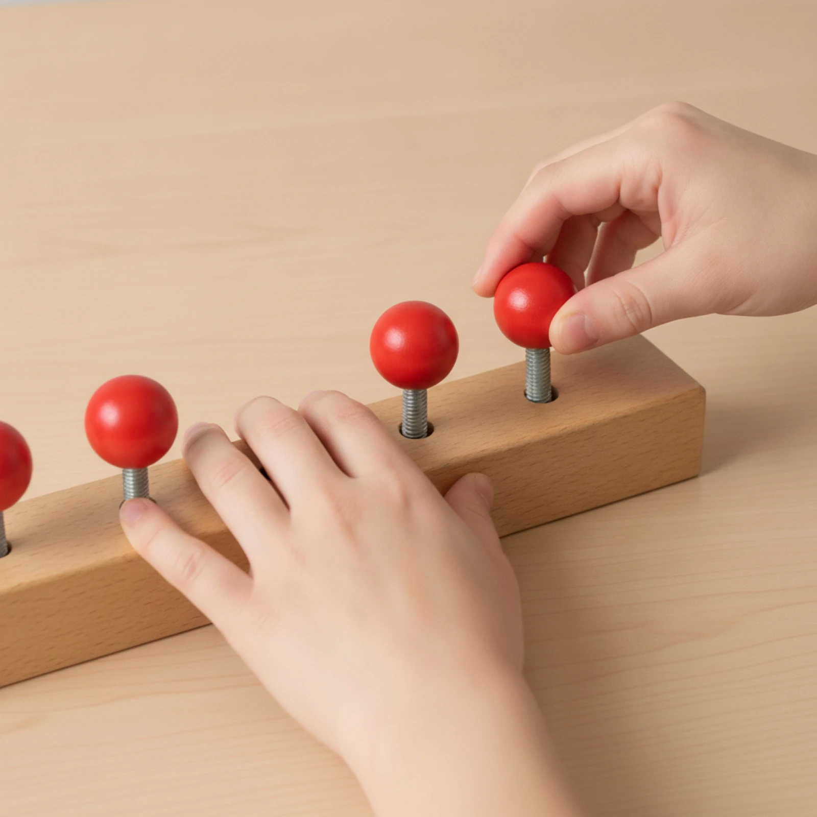 Child-Led Screw Board Screenwithout Screens Wooden Screw Board Fine Motor Skill Toy Educational Colorful for Preschoolers