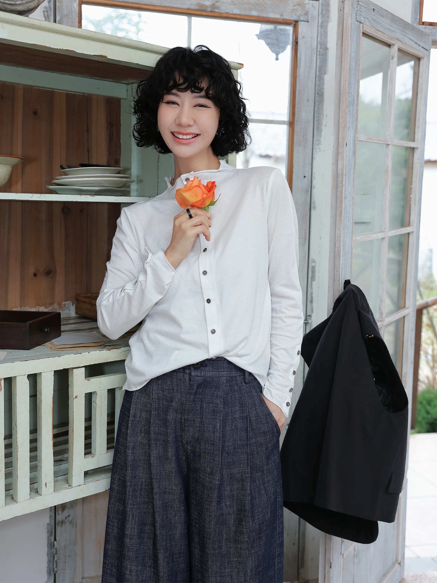 

TT Белая женская рубашка из длинноворсового хлопка, новая весенняя модель, простая, на пуговицах, с длинным рукавом, повседневная