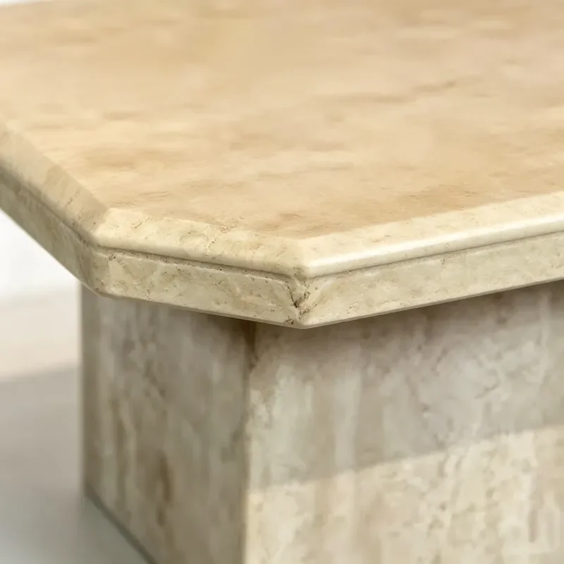 Suitable for bedroom and living room decoration, luxury limestone, rectangular marble, beige marble, natural stone