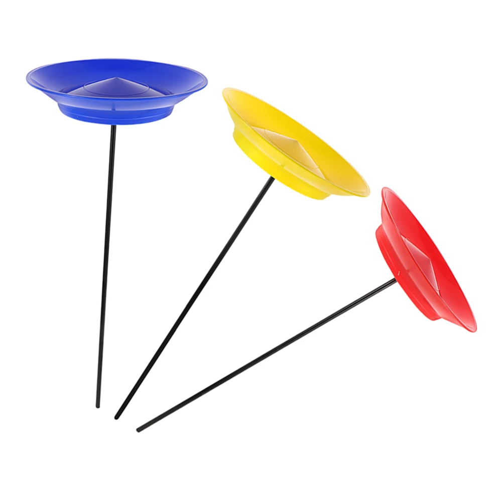 

Juggling Set for Beginners 3pcs Spinning Plates and Sticks Circus Balance Game Skill Trainer Adults