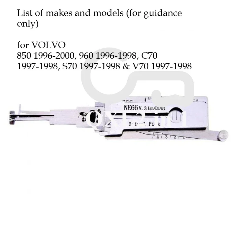 أدوات إصلاح Lishi 2in1 فك واختيار YH65/KW14-15/HON58R/CISA-5/NE66/NEW-SW5.7(2)/EW-SM3-SM5/HAVAL-2023 طقم السيارة باب مفتوح #3
