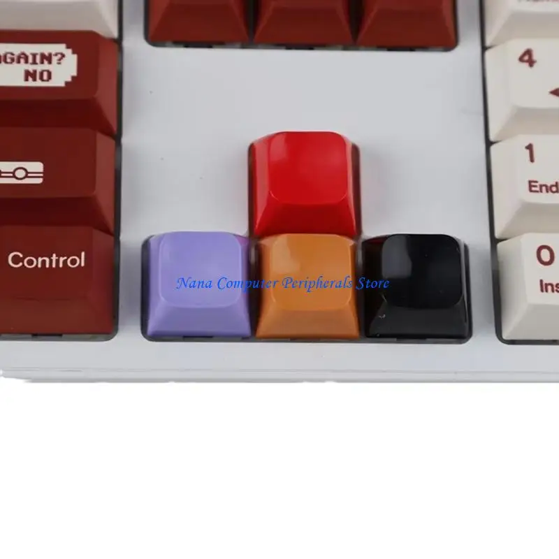 

F68C Ergonomic Jelly Textured Keycaps Positioning for Mechanical Keyboards