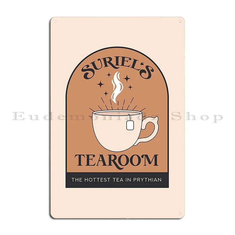 Suriel S Tearoom 2 Metal Signs Printed Wall Decor Kitchen Mural Pub Mural Tin Sign Poster