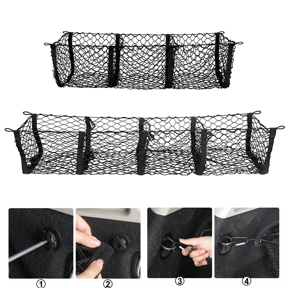 

Custom Fit Cargo Net Trunk Organizer Cargo Net Easy Installation Maximize Storage Efficiency Quick Access Storage
