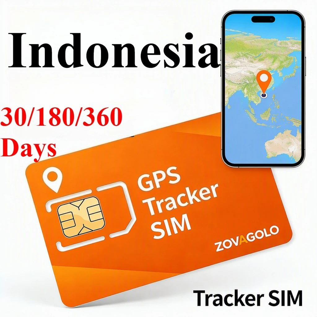 No Binding Indonesia IoT Data SIM Card, 30D30MB 180D180MB 360D360MB, Data Only, Real Time Position for Island Family