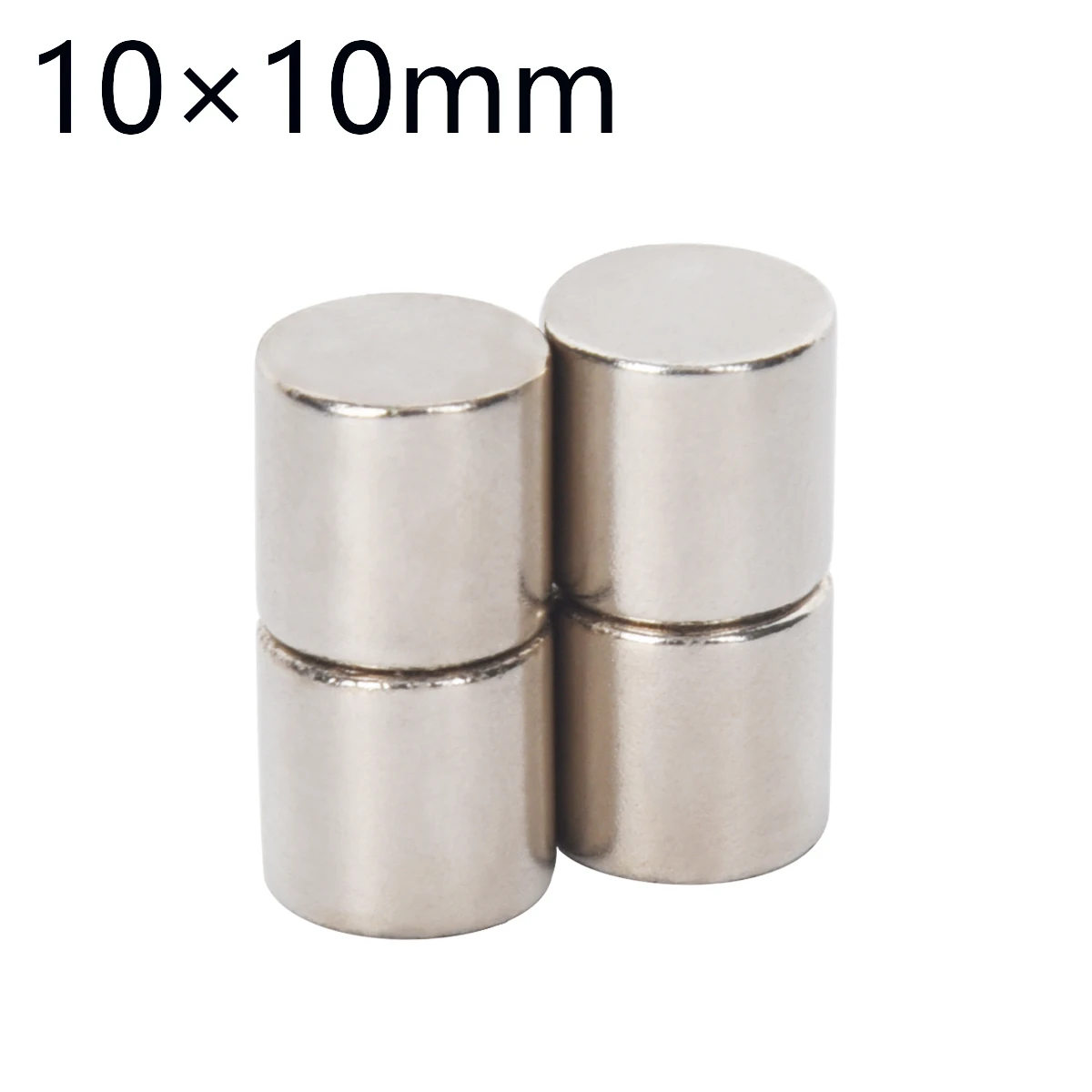 Ímãs de Geladeira Ndfeb Redondos, 2 a 30 Peças, 10x10mm, Super Poderoso, Magnético, para Arte em Unhas, Quadro Branco, Decoração de Parede, Ímã de Neodímio 10*10mm