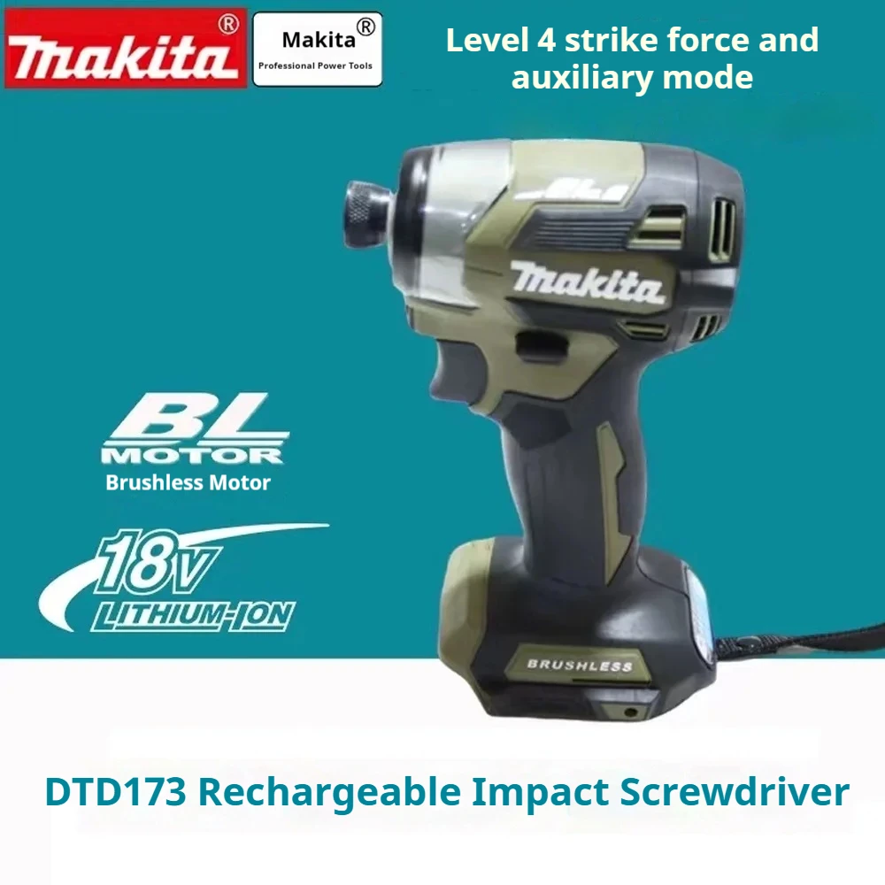 Makita DTD173 18v Lithium Japan Imported Domestic Version Brushless Impact Driver Power Tool Multi-function Tool Green