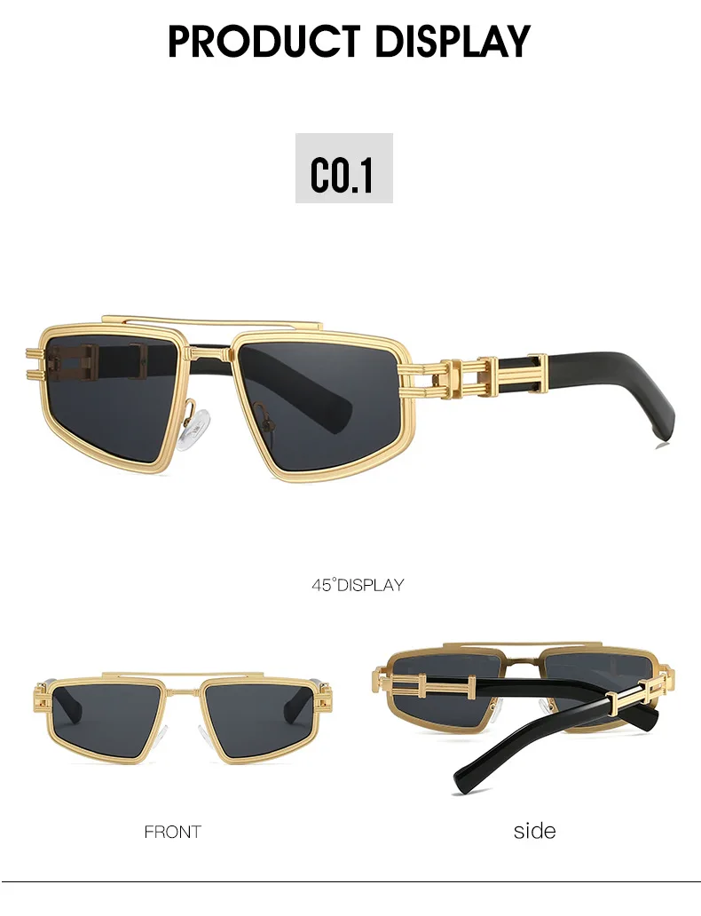 2026New Mann Frau Sonnenbrille Mode Vielseitig Trend Brillen Doppel Strahl Design Shades Outdoor Unisex UV400 Sunnies9626 – Detail 6