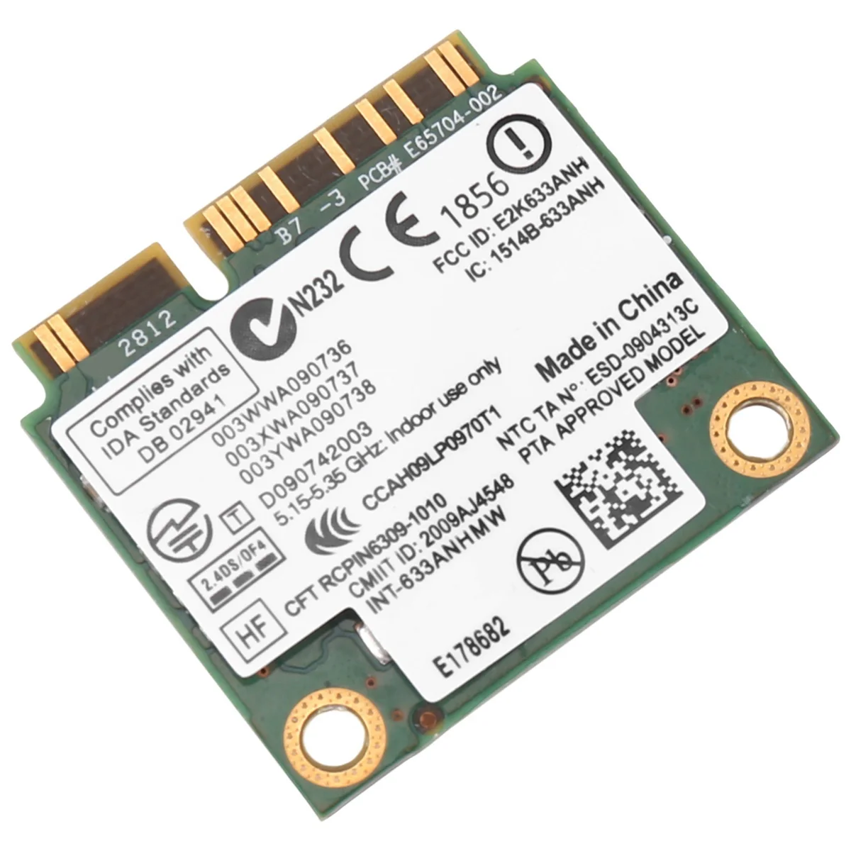 6300AGN 633ANHMW Cartão WiFi Sem Fio Mini Cartão Pcie 802.11A/G/N 2.4G + 5.0 Ghz para Lenovo Thinkpad T410 T420 T430 X220 Y460