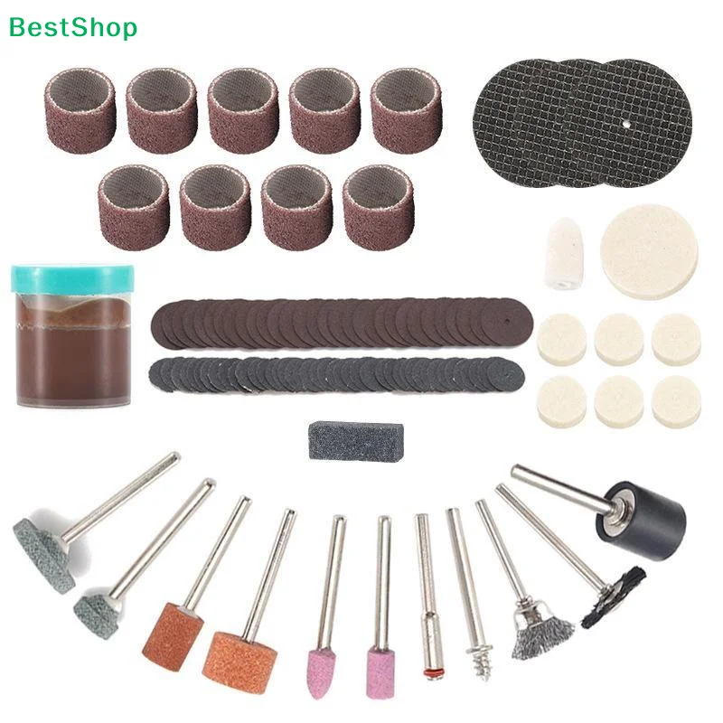 105PCS Abrasive Rotary Tool Accessories Set Electric Mini Drill Bit Kit Sanding Polishing Cutting Engraving Heads