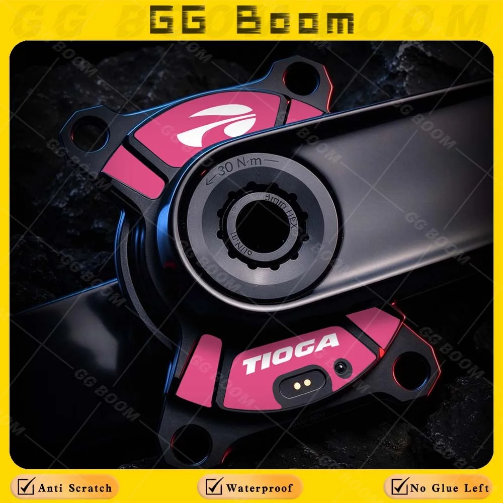 Road Bike Power Meter Decorative Sticker Waterproof Crank Power Meter Color Change Decals Accessories For Sigeyi AXO SL 2