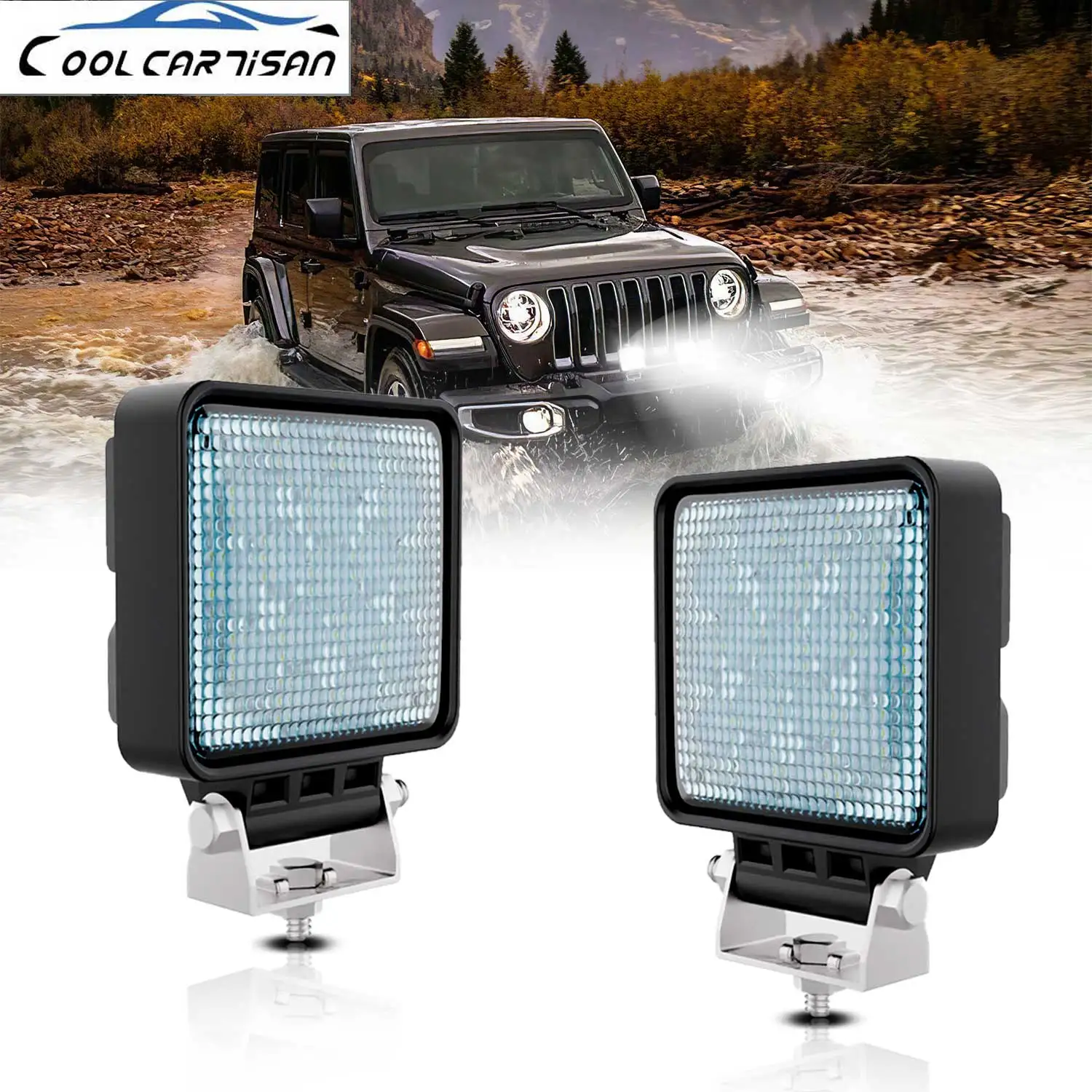 Power Additional Light for Car Square Flood Light Led Bar 360W 12v LED Lighting Work Light 24V Off -road Fog Light