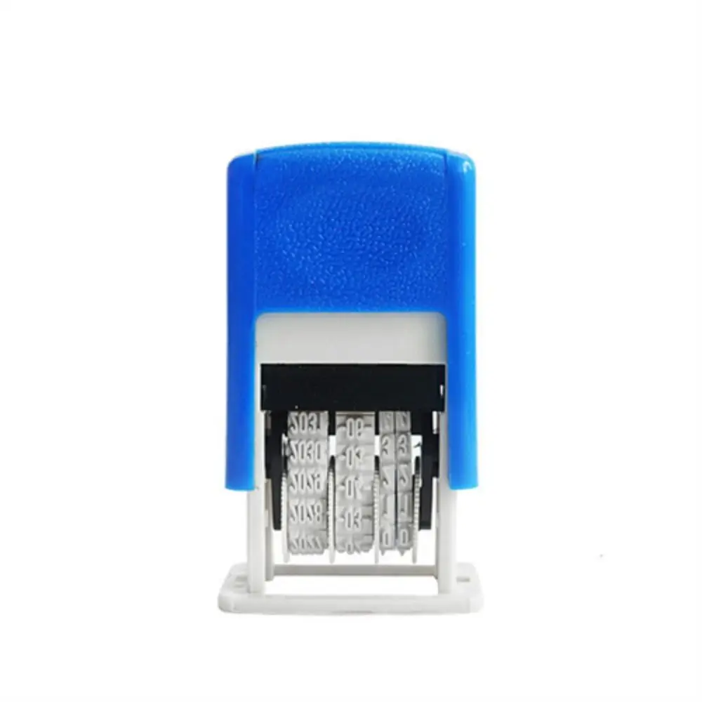 Mini Back to Ink Self-Inking Stamps 4mm DIY Stamp Automatic Ink Return Date Stamps Date Wheel Stamp Handle Account Stamp