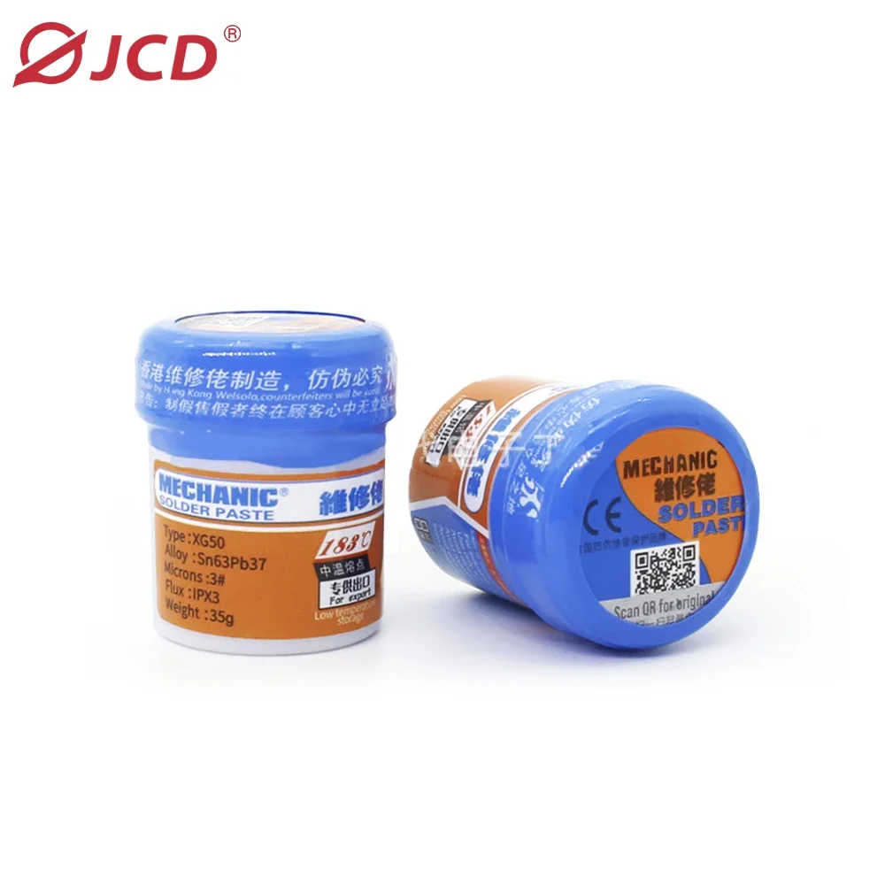 JCD XGSP50 Temperatura costante senza piombo 183 °   C Strumenti di riparazione per saldatura con pasta saldante per riparazione a temperatura media e bassa