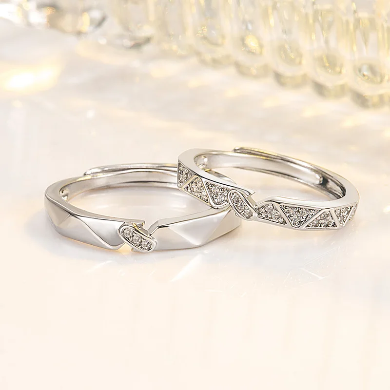 

Real 100% 925 Sterling Silver Solid Natural Diamond Ring for Women Fine Anillos De Silver 925 Jewelry Diamond Bizuteria Rings