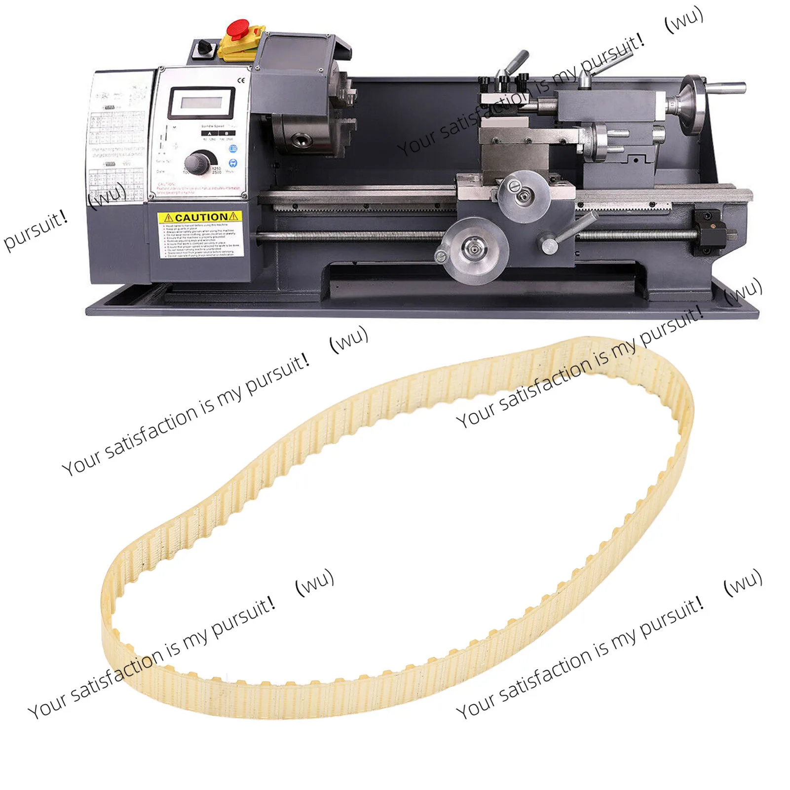 For Mini Lathe Belt Transparent Good Shock Absorption Good Compatibility Lathe Drive Belt Elastic User Friendly for Maintenance