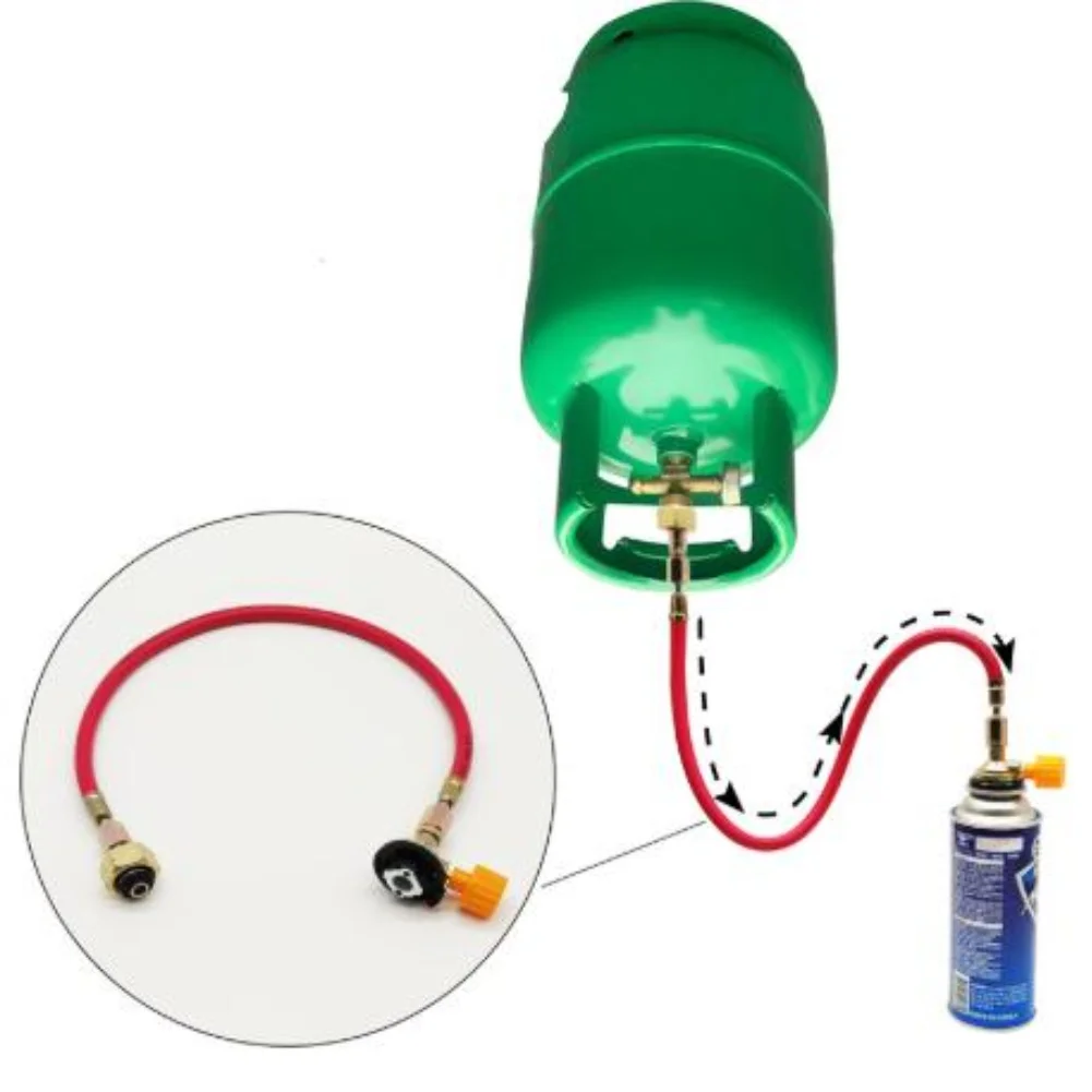 Outdoor Inflatable Valve for European Standard Gas Canisters Supporting 250PSI Working Pressure and Robust Field Use