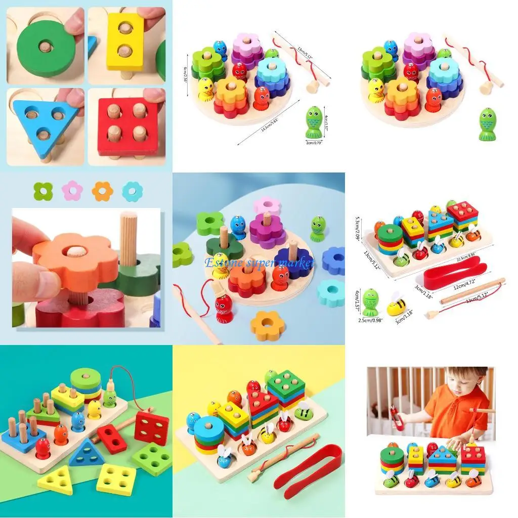 090B Kids Clip-Bee Toy Kids Matching Toy Educational Toy for Brain Developments