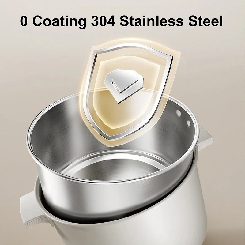 Panela elétrica dobrável de 110v/220v, 2l, multicooker, panela frita, panela elétrica de arroz, dupla tensão, frigideira elétrica para viagens