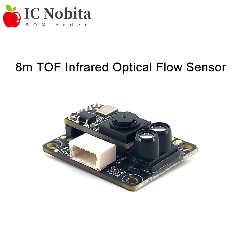 1PCS 8m TOF Infrared Optical Flow Sensor Module for Drone UART I2C Altitude Hold & Obstacle Avoidance Range Finder