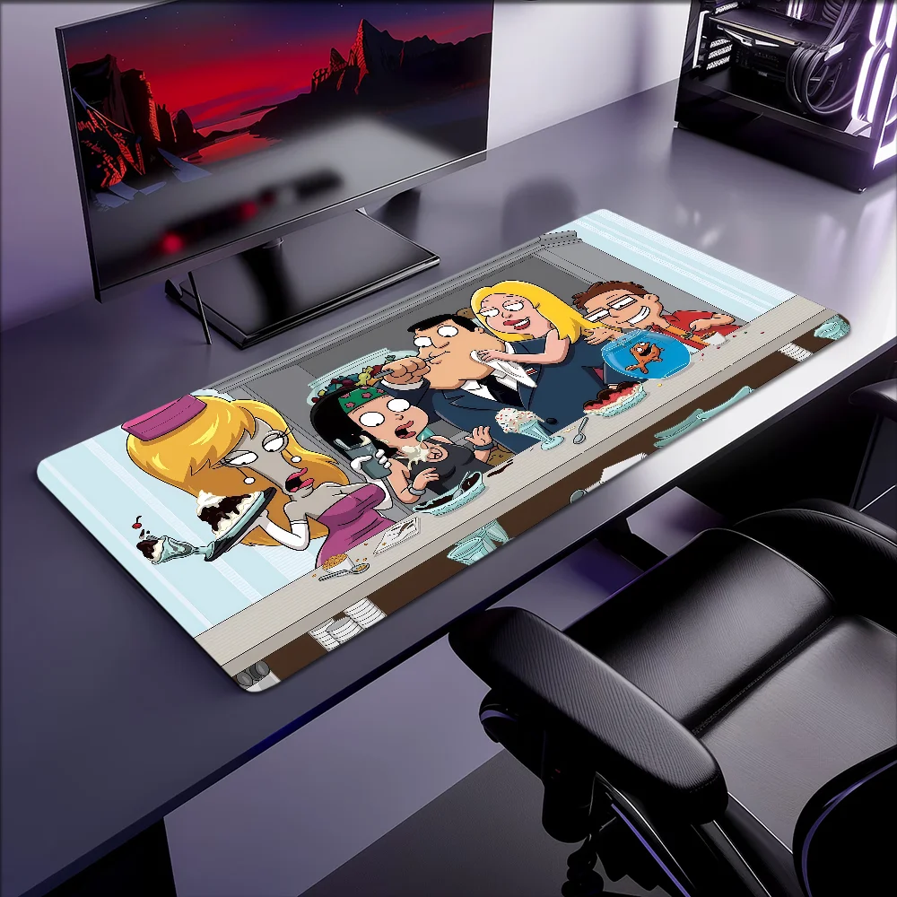 Mouse Pad MousePad Non-slip Lockedge Office Dad Student Gaming Cartoon Thickened Comedy A-American Large Writing Pad Cushion