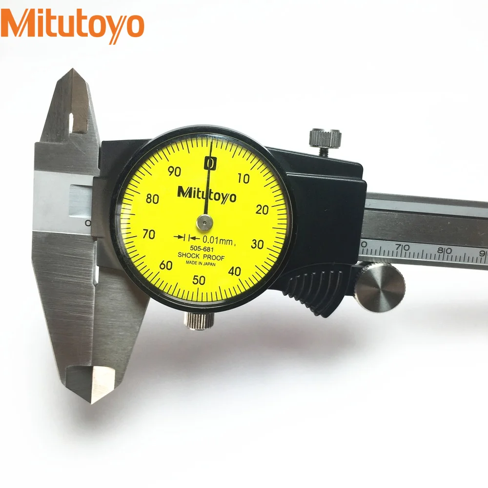 Mitutoyo Brand Vernier Caliper 505-681 0-150mm 505-682 0-200 Metric Caliper 0.01mm Industrial Grade Tools Reliable Quality