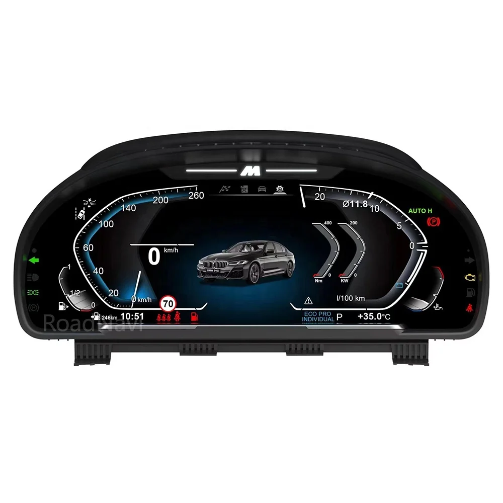 RoadNavi Car Auto Speedometer for BMW 5/6/7 Series X3 X4 X5 X6 Series LCD Digital Cluster Car Upgrade Dashboard InstrumentAR