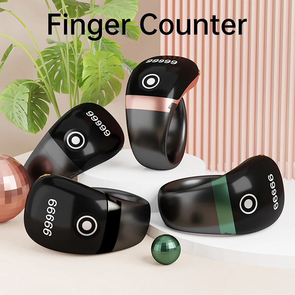 

S7pro Digital Tally Counters OLED Display Ring Holder intelligent APP Counting Type-C SilentTouch Smart Finger Counter