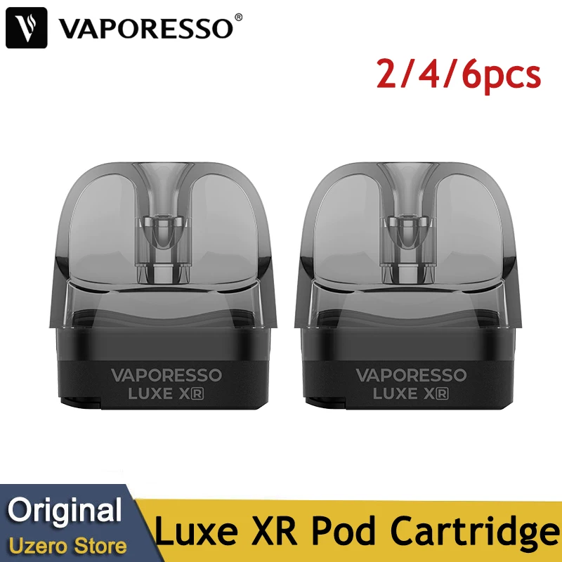 2/4/6pcs Original Vaporesso Luxe XR Pod Empty Cartridge 5ml MTL DTL Fit GTX Coil For E Cigarette Luxe X/Luxe XR/Luxe XR Max Kit