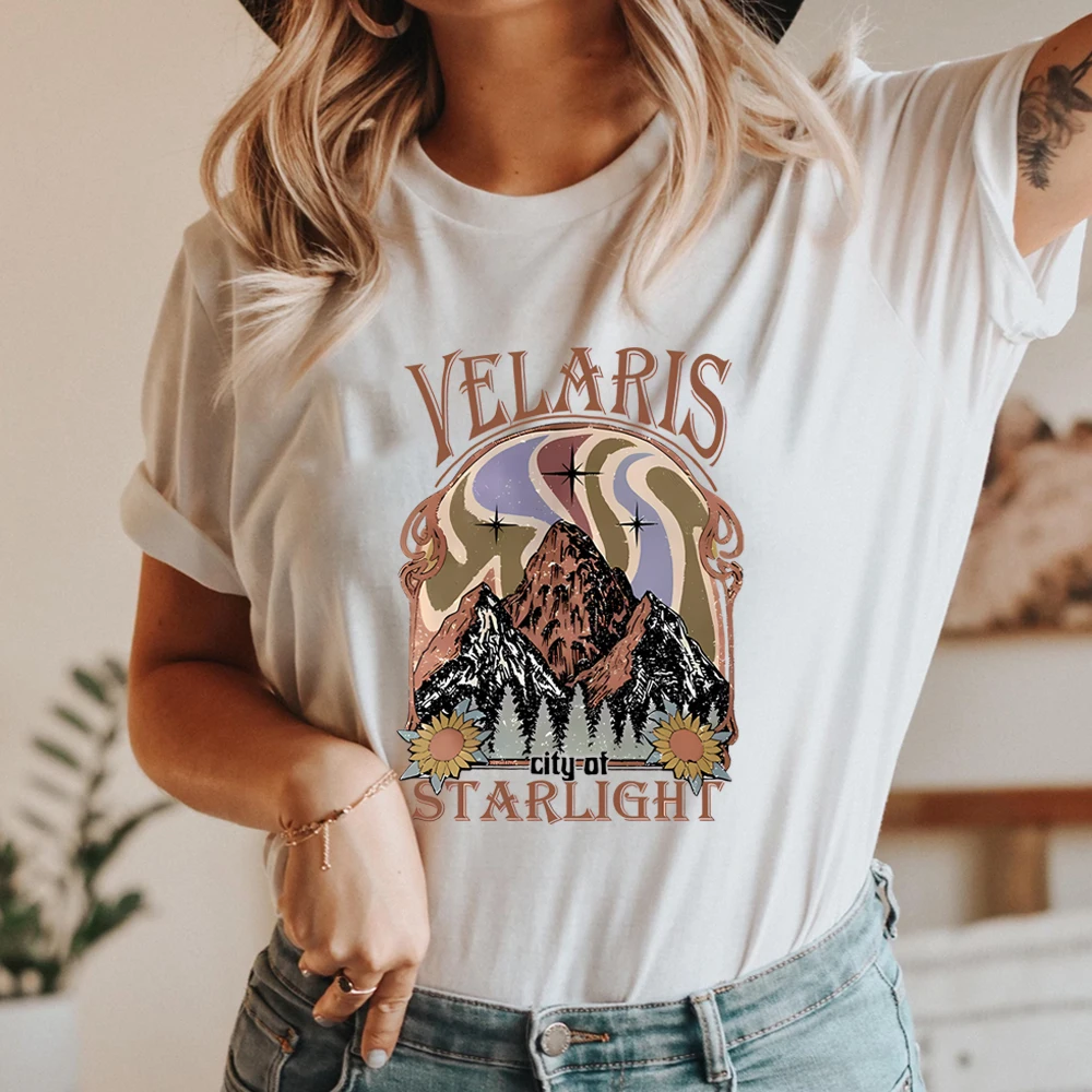 ACOTAR Velaris T-shirt SJM Tee City of Starlight Shirts A Court of Thorn and Roses Tshirt Illyrians of The Night Court Tees