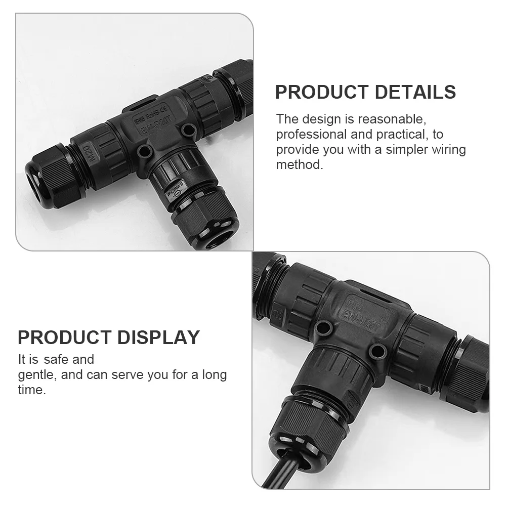 

Waterproof Cable Connector Gl Black Nickel Plated Brass PA66 Nylon Insulated Stable Efficient Practical Long Term