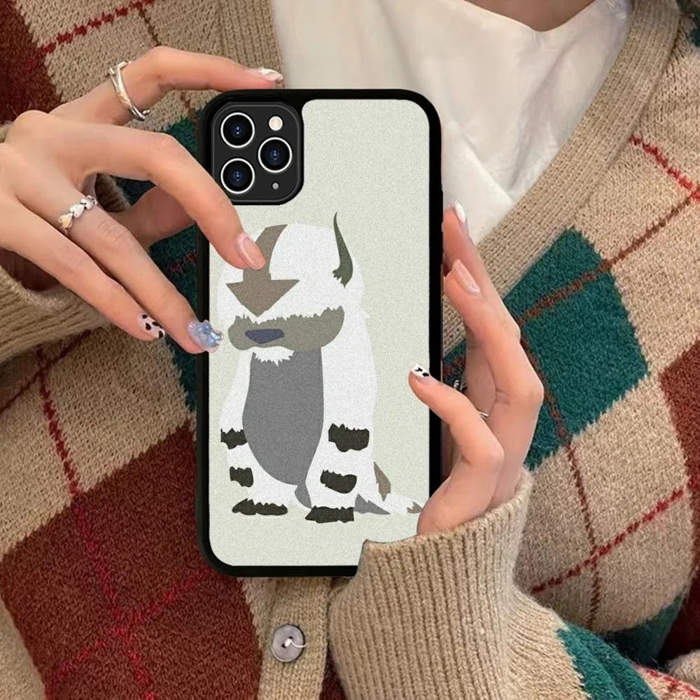 A-Avatar The Last Airbender Appa Yip Phone Case Silicone PC+TPU For For iPhone  11 12 13 14 15 16 Plus Pro Max Cover