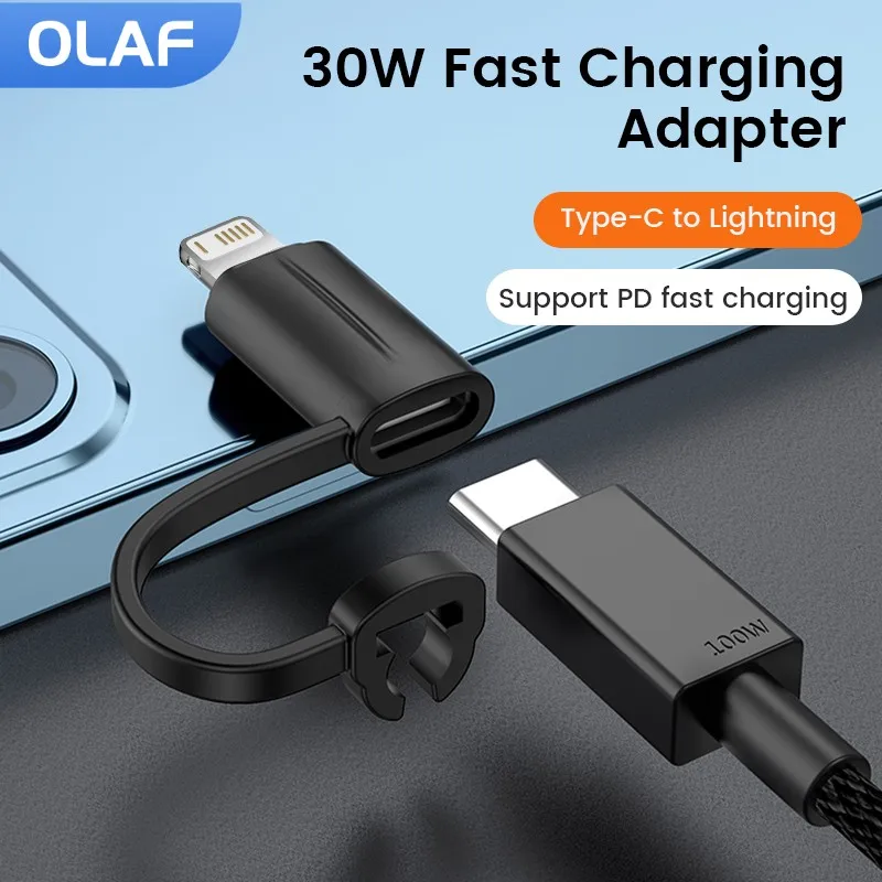 Olaf OTG USB C To Lightning Adapter For iPhone 14 13 12 PD30W Fast Charging Otg Type C Female to Lightning Male Converter