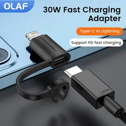 Olaf OTG USB C To Lightning Adapter For iPhone 14 13 12 PD30W Fast Charging Otg Type C Female to Lightning Male Converter