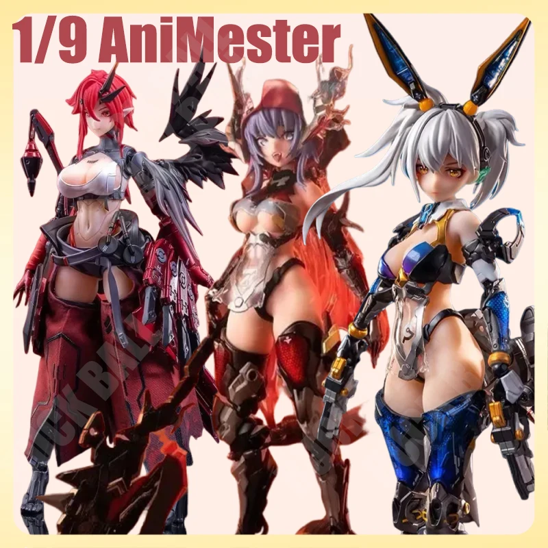 AniMester Barbera Red Action Figure Vodka Mirror Karas Samurai Figurine 1/9 Thunderbolt Task Force Model Kit Collection Toy Gift