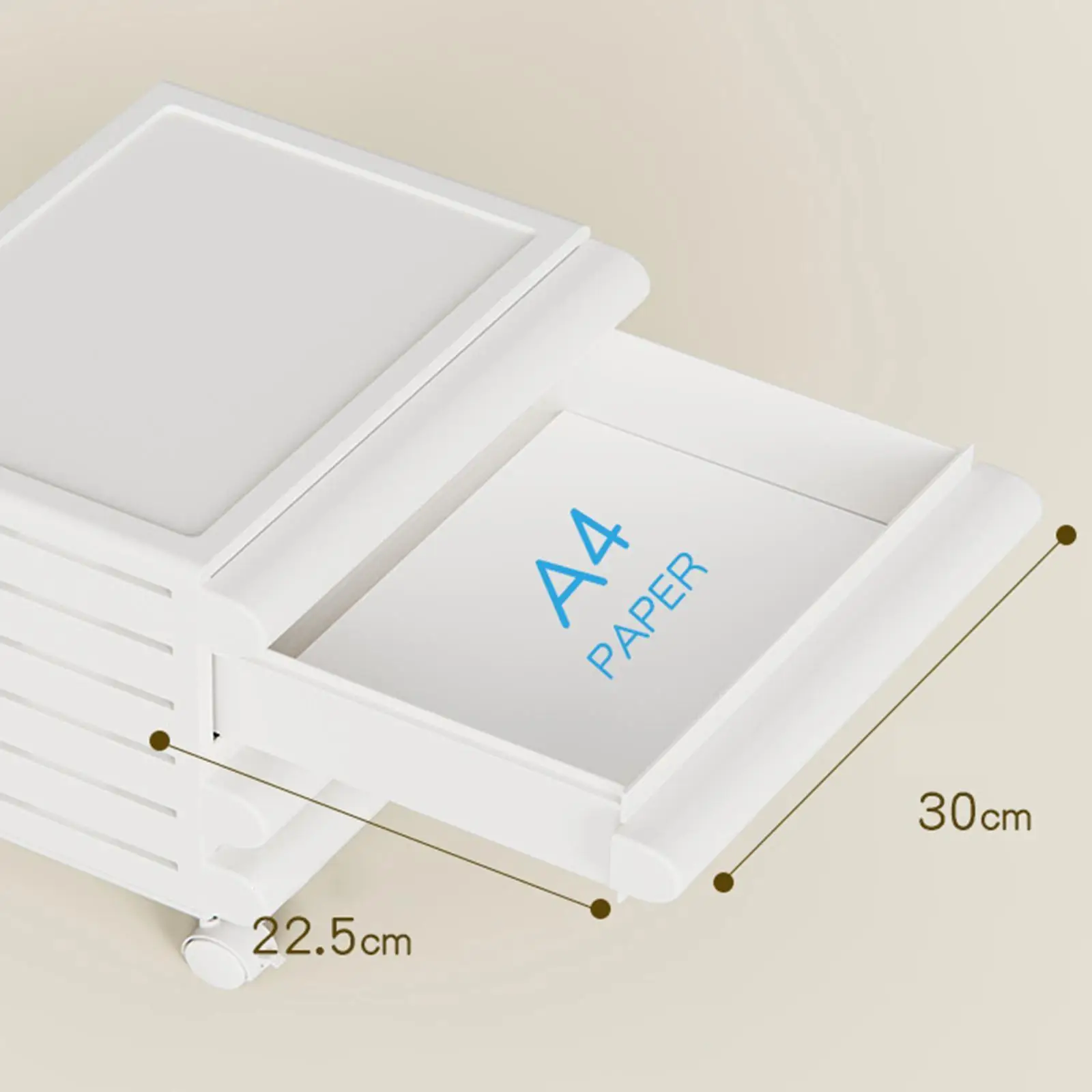 File Cabinet under Desk Storage Drawers Modern Organizer Fits A4 Size Filing