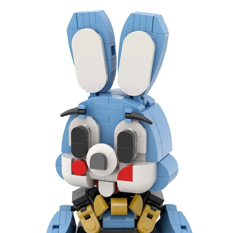 Movie Merchandise Horror Revenge Chainsaw Rabbits Building Blocks MOC Silented Hilled Rabbit Assembly Model Puzzle Kids Toy Gift