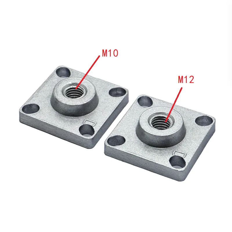 4PCS Industrial 4040 aluminum profile machine foot connector foot caster fixing seat M10 M12 flange