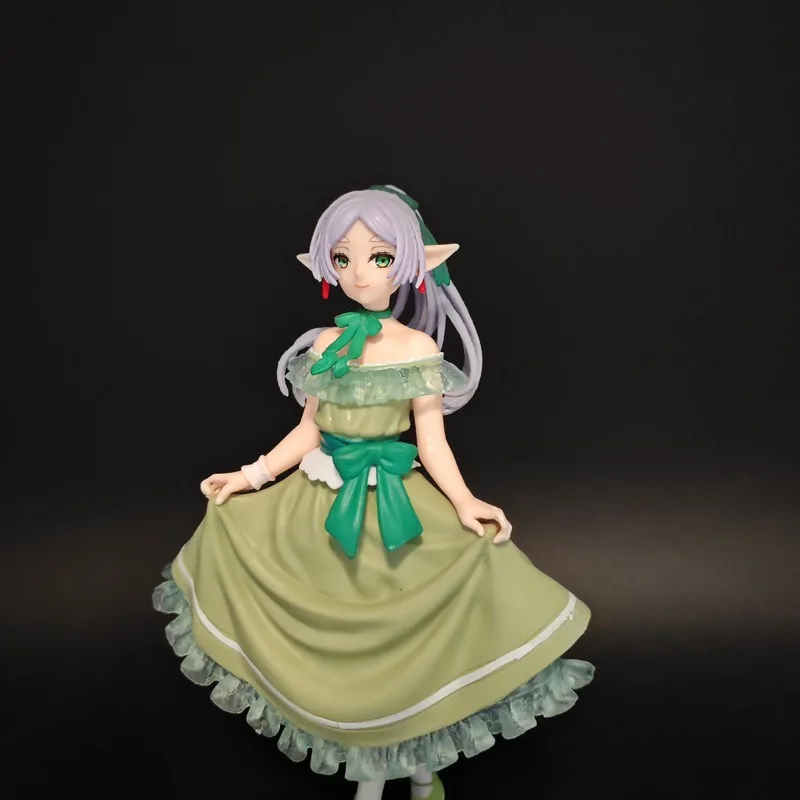 

Фигурка аниме-персонажа Фрирен из «Frieren: За гранью пути» (версия в платье) Коллекционная фигурка красивой девушки-модели для декора рабочего стола