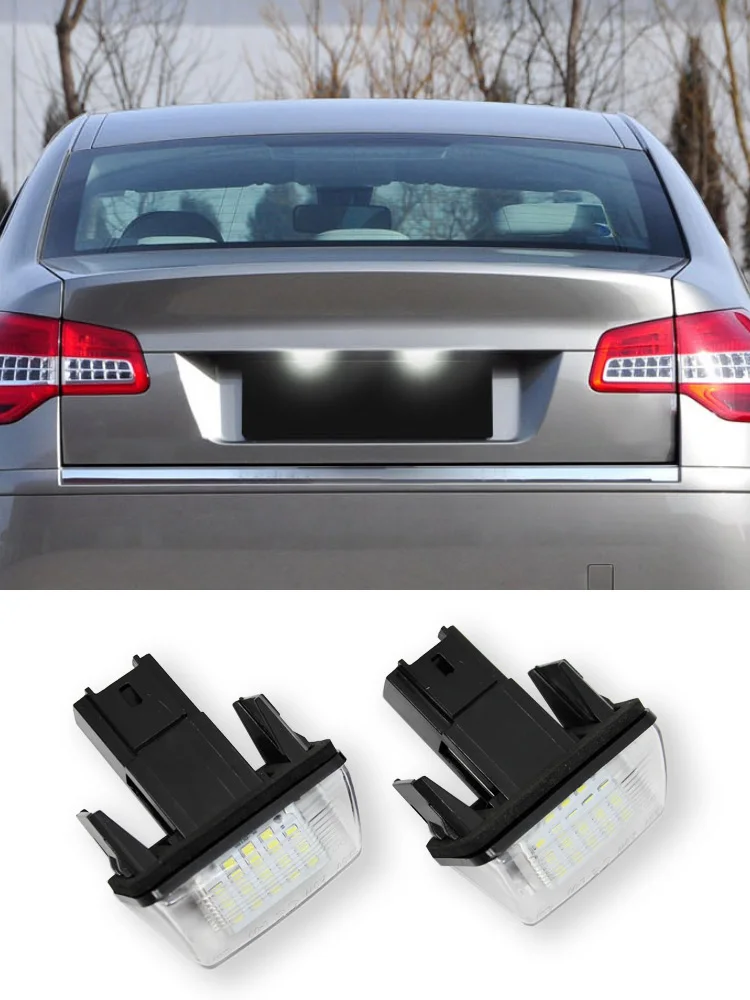 2 قطعة سيارة LED رقم الترخيص لوحة ضوء لسيتروين C3 C4 C5 بيرلينجو ساكسو كسارا بيكاسو لبيجو 206 207 306 307 308 5008 #5