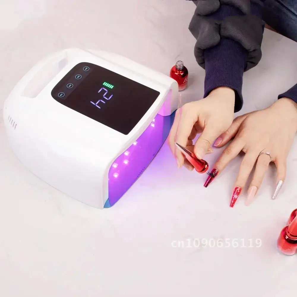 Cosmetics Professional 96W Rechargeable Nail Lamp Wireless UV Led Lamp Gel Polish Nail Drying Manicure Tools Overseas Warehouse