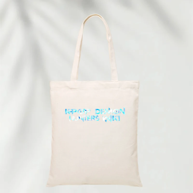 Kawaii K Pop Demon Hunters Anime Canvas Bag Cartoon Cute Daily Commute Funny Women Shopping Handbag Shopper Casual Tote Gifts
