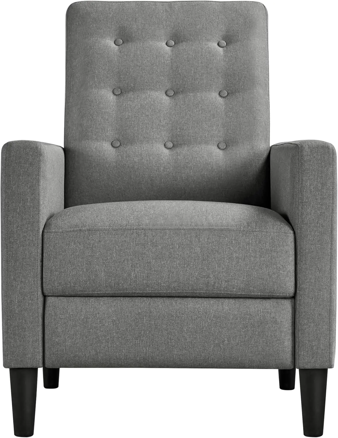 Fabric Recliner Chair Mid-Century Modern Recliner Adjustable Single Recliner Sofa with Thicker Seat Cushion Tufted Upholstered S