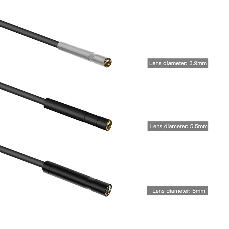 産業用内視鏡カメラ,1080インチ,2.4インチ,2.8インチ,IPS,100メートルケーブル,パイプ,下水道ボアスコープ,6 LED