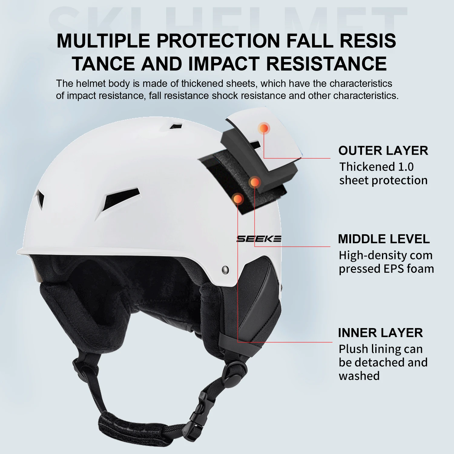 Casco da Sci Invernale SEEKER - Ski Helmet With Integrated Visor recensione e prezzo