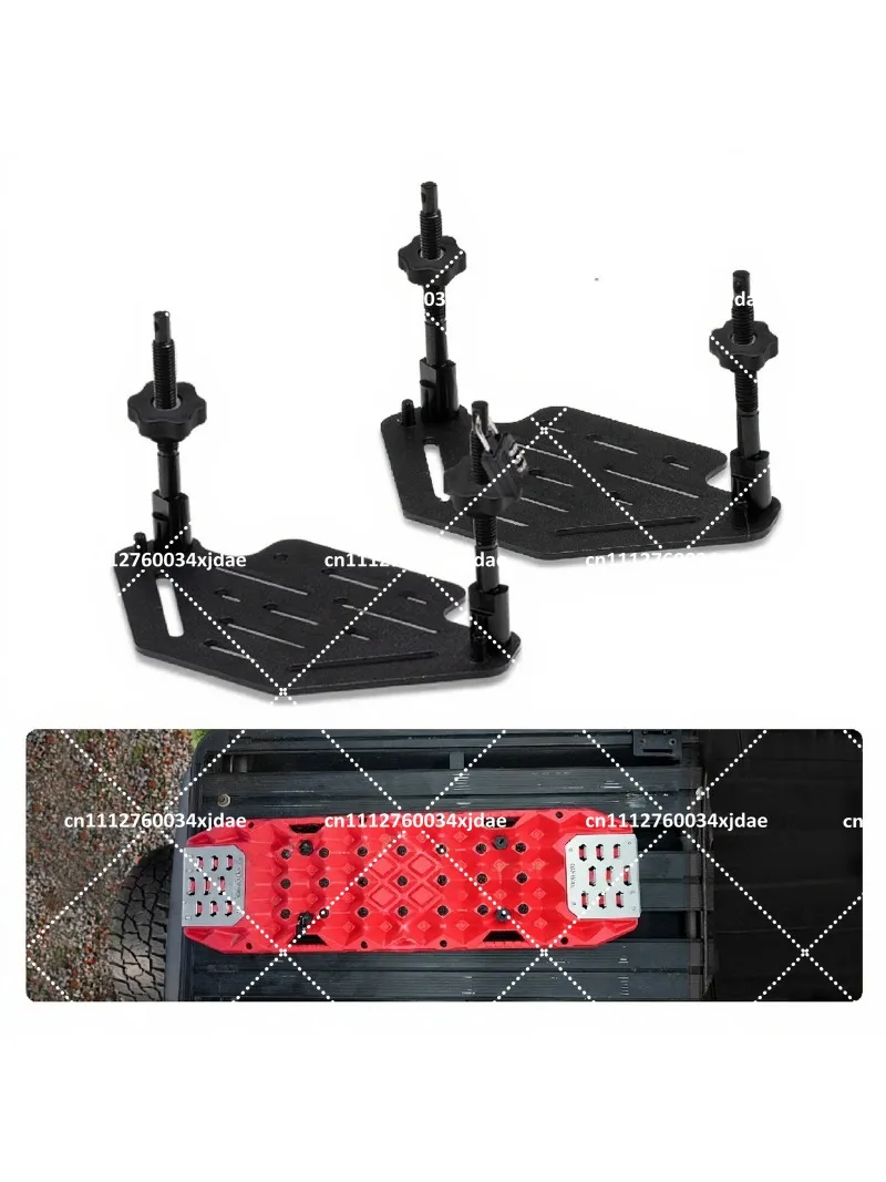 4WD Recovery Board Mounting Bracket Kit, Anti-Theft Adjustable Track Holder for 4x4 Off Road