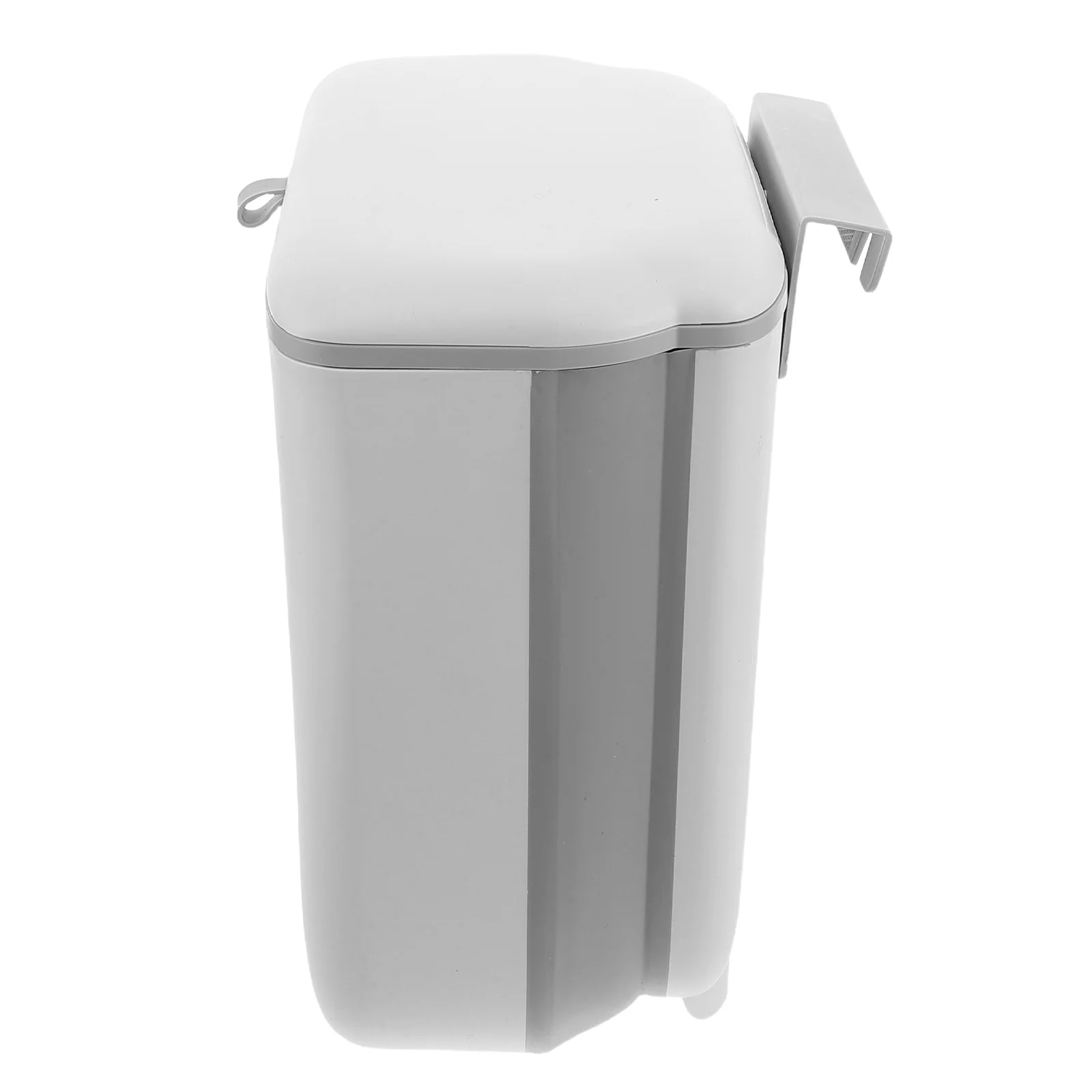 

Foldable Hanging Trash Can with Lid Perfect for Kitchen Bathroom Rv Bedroom Under Sink Organization Wall Mounted Garbage Bin